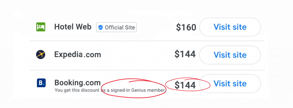 prix fidelité OTA