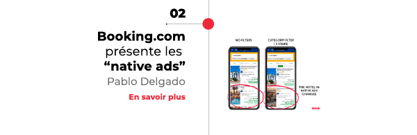 Booking.com native ads Mirai