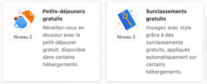 Surclassement bookingcom mirai