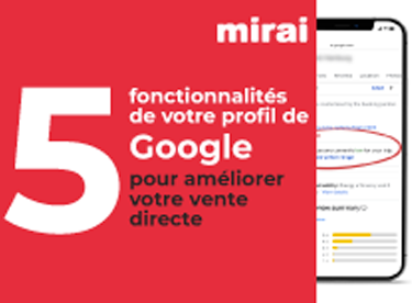 mirai fonctionnalites profil google 