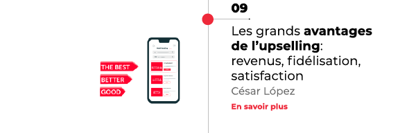 avantages upselling Mirai post