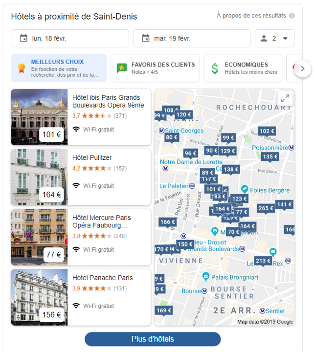Google - Hotel Search Experience