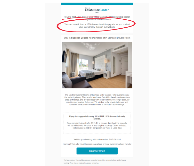 activez upselling Mirai