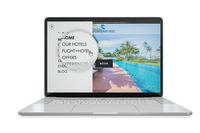header vol + hôtel Mirai Onlinetravel