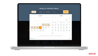 Mirai calendrier prix intégré site hotel